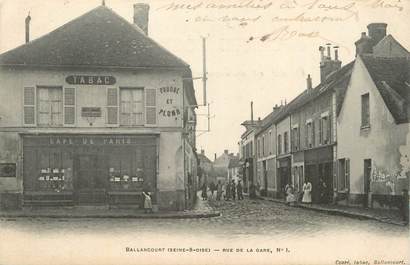CPA FRANCE 91 "Ballancourt, Rue de la gare".