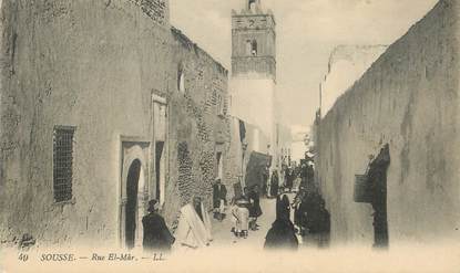 CPA TUNISIE "Sousse, Rue El Mâr"