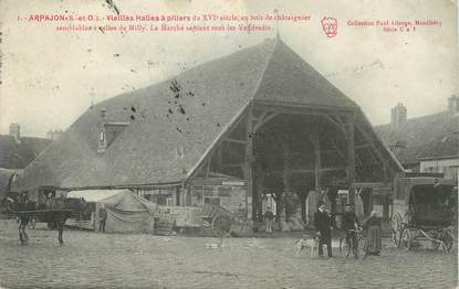 CPA FRANCE 91 "Arpajon, Vieilles halles à piliers".