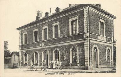 CPA FRANCE 91 "Arpajon, La gare".