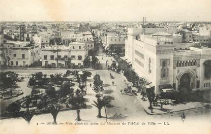 CPA TUNISIE "Sfax, vue générale prise du Minaret de l'Hotel de ville"