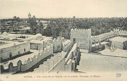 CPA TUNISIE "Gafsa, vue prise de la Casbah"