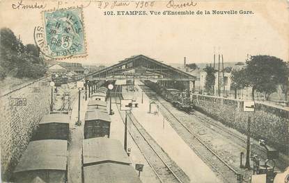 CPA FRANCE 91 "Etampes, Vue d'ensemble de la nouvelle gare'"