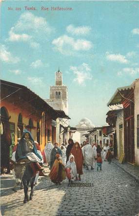 CPA TUNISIE "Tunis, rue Halfaouine"