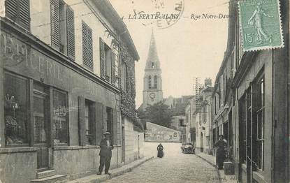 CPA FRANCE 91 " La Ferté Alais, Rue Notre Dame".