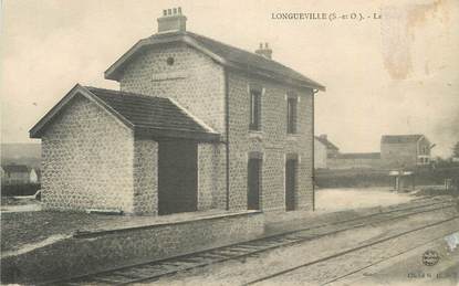 CPA FRANCE 91 " Longueville". / GARE