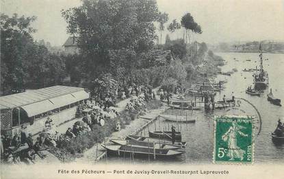 CPA FRANCE 91 "Juvisy, La fête des pêcheurs, Restaurant Lapreuvote".