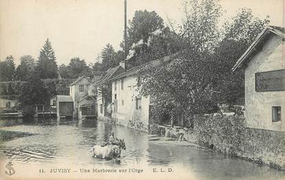 CPA FRANCE 91 "Juvisy, Une marbrerie sur l'Orge".