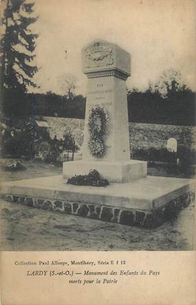 CPA FRANCE 91 "Lardy, Monument aux morts".