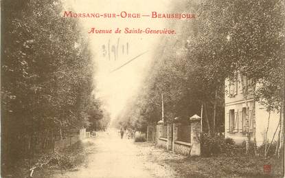 CPA FRANCE 91 "Morsang sur Orge - Beauséjjour, Avenue de Ste Geneviève".