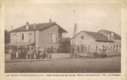 CPA FRANCE 91 "Massy - Villegénis, Hôtel retaurant des sports, Maison Décottignies".