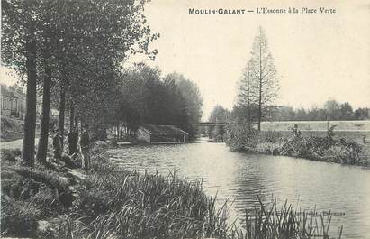 CPA FRANCE 91 "Moulin Galant, L'Essonne à la Place Verte".