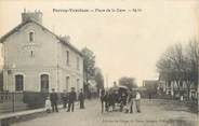91 Essonne CPA FRANCE 91 " Perray Vaucluse, Place de la Gare".