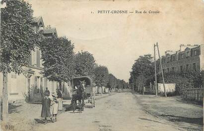 CPA FRANCE 91 " Petit Crosne, Rue de Crosne".