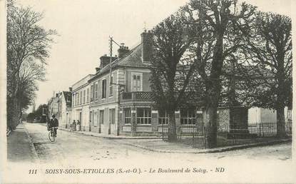 CPA FRANCE 91 " Soisy sous Etiolles, Le Boulevard de Soisy"