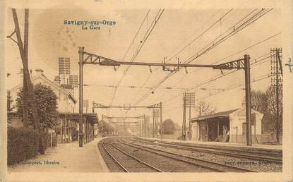 CPA FRANCE 91 " Savigny sur Orge, La gare".