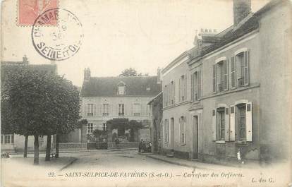CPA FRANCE 91 " St Sulpice de Favières, Carrefour des Orfèvres".
