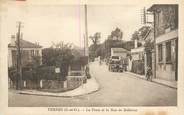 91 Essonne CPA FRANCE 91 " Yerres, La Poste et la rue de Bellevue".