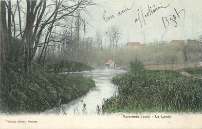 CPA FRANCE 91 " Varennes - Jarcy, Le lavoir".