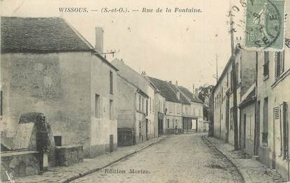 CPA FRANCE 91 " Wissous, Rue de la fontaine".