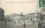 71 SaÔne Et Loire CPA FRANCE 71 " Chalon sur Saône, Place de l'Obélisque et entrée du Boulevard".