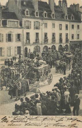 CPA FRANCE 71 " Chalon sur Saône, Funérailles du Docteur Mauchamp".