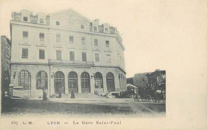 CPA FRANCE 69 " Lyon, La gare St Paul".