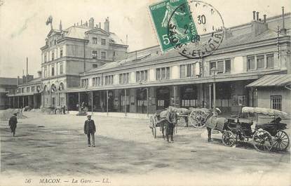 CPA FRANCE 71 " Macon, La gare".