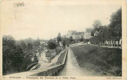 CPA FRANCE 89 " Avallon, Promenades des Terreaux de la Petite Porte".