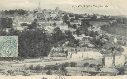 CPA FRANCE 89 " Avallon, Vue générale ".