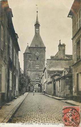 CPSM FRANCE 89 " Avallon, La tour de l'horloge".