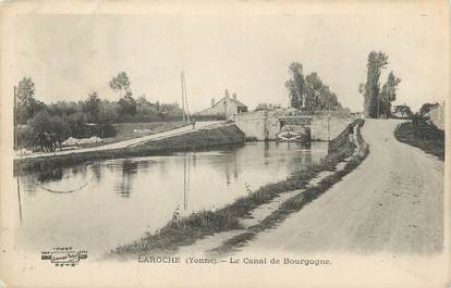 CPA FRANCE 89 " Laroche Migennes, Le canal de Bourgogne".