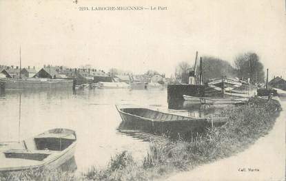 CPA FRANCE 89 " Laroche Migennes, Le port".