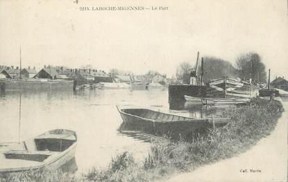 CPA FRANCE 89 " Laroche Migennes, Le port".