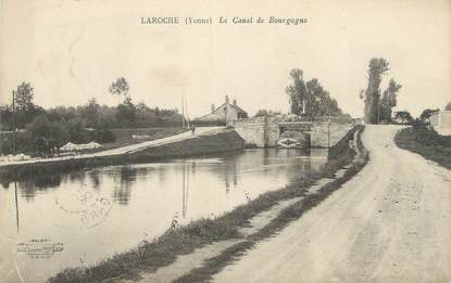 CPA FRANCE 89 " Laroche, Le canal de Bourgogne".