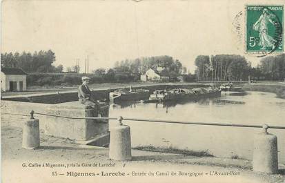 CPA FRANCE 89 " Migennes Laroche, Entrée du canal de Bourgogne"