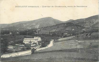 .CPA FRANCE 26 "Dieulefit, Vue générale".Quartier de Chamounix, route de Bourdeaux".