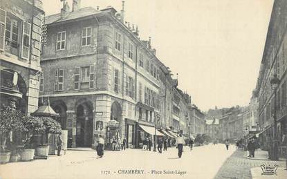 CPA FRANCE 73 " Chambéry, Place St Léger".