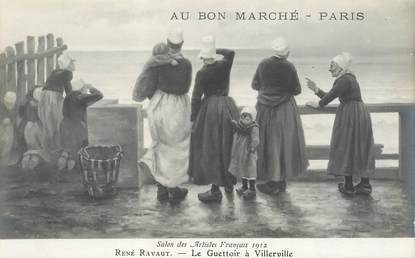 CPA PUBLICITE / Au Bon Marché / TABLEAU / Salon  des Artistes français 1912