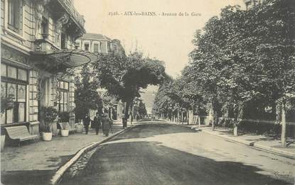 CPA FRANCE 73 " Aix les Bains, Avenue de la Gare".