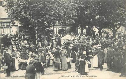 CPA FRANCE 27 " Bernay, Marché Place Ste Croix".