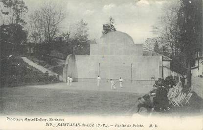 CPA FRANCE 64 " St Jean de Luz, Partie de pelote".