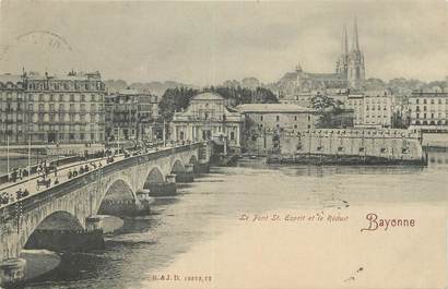 CPA FRANCE 64 " Bayonne, Le pont St Esprit et le Réduit".