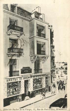 CPA FRANCE 64 " Biarritz, Hôtel du Rocher de la Vierge".
