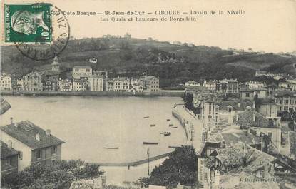 CPA FRANCE 64 " St Jean de Lutz, Ciboure , les quais et hauteurs de Borgadain".