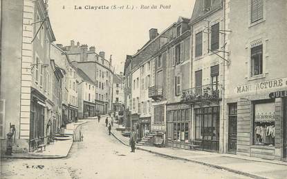 CPA FRANCE 71 "La Clayette, Rue du Pont".