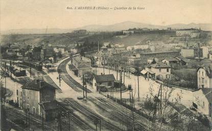 CPA FRANCE 69 " L'Arbresle, Quartier de la gare".