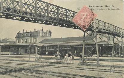 CPA FRANCE 54 " Luneville, La gare, la passerelle".