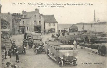 CPA FRANCE 29 " Le Fret, Voitures de Morgat et de Camaret attendant les touristes".