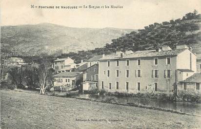 CPA FRANCE 84 "Fontaine de Vaucluse, La Sorgue et les moulins".